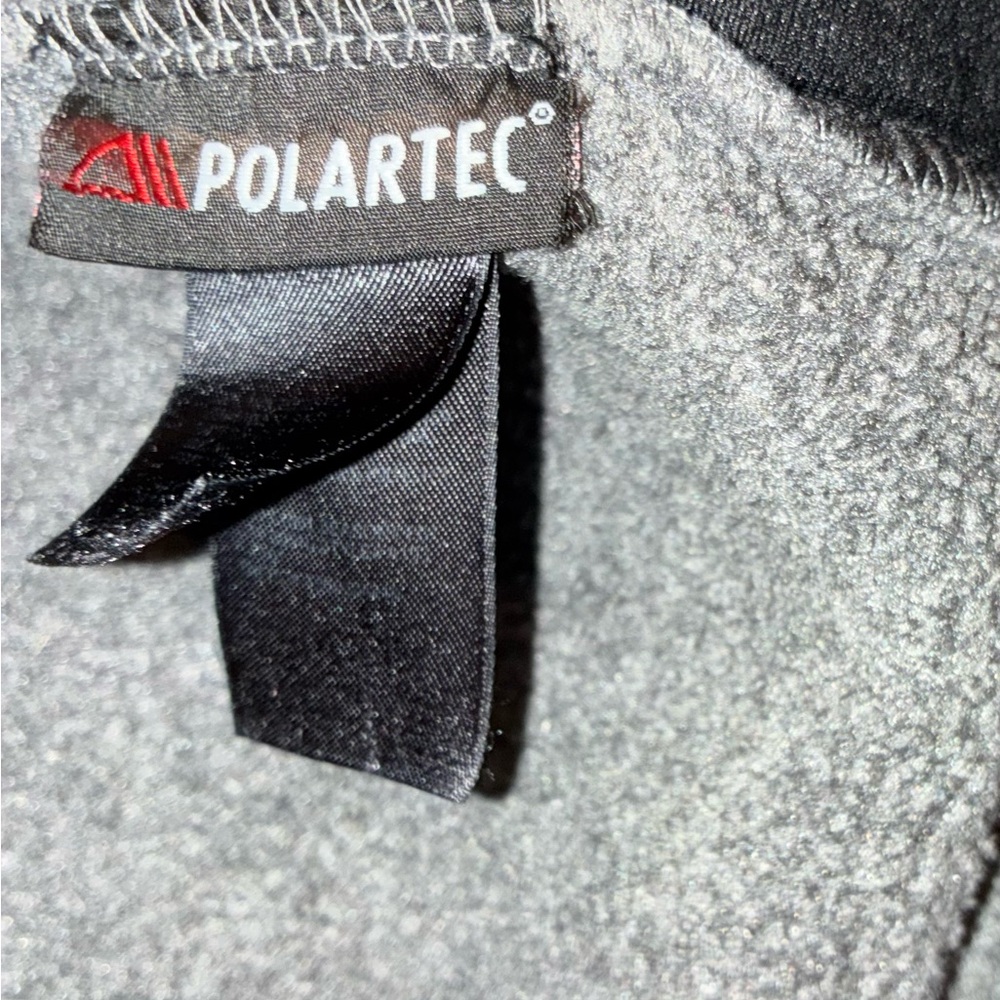 The North Face Men’s Small Polartec Fleece Jacket Black Gray Outdoor Full Zip - Picture 8 of 15